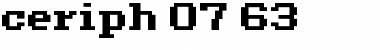 Download ceriph 07_63 Regular Font Title Preview