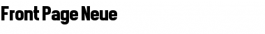 Download Front Page Neue Regular Font Title Preview