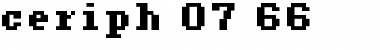 Download ceriph 07_66 Regular Font Title Preview