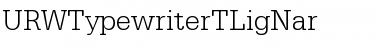 Download URWTypewriterTLigNar Regular Font Title Preview