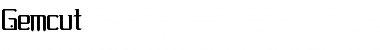 Download Gemcut Regular Font Title Preview