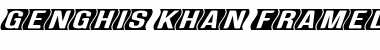 Download Genghis Khan framed Med Bold Italic Font Title Preview