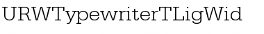 Download URWTypewriterTLigWid Regular Font Title Preview