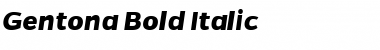 Download Gentona Bold Bold Italic Font Title Preview