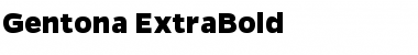 Download Gentona ExtraBold Regular Font Title Preview
