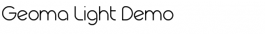 Download Geoma Light Demo Regular Font Title Preview