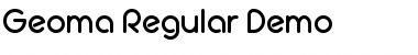 Download Geoma Regular Demo Regular Font Title Preview