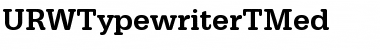 Download URWTypewriterTMed Font