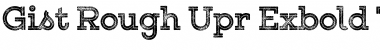Download Gist Rough Upr Exbold Two Demo Regular Font Title Preview