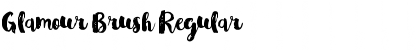 Download Glamour Brush Regular Font Title Preview