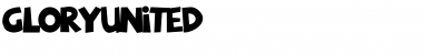 Download GloryUnited Regular Font Title Preview