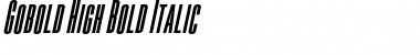 Download Gobold High Bold Italic Font Title Preview