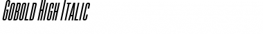 Download Gobold High Italic Font Title Preview