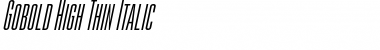 Download Gobold High Thin Italic Font Title Preview