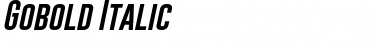 Download Gobold Italic Font Title Preview