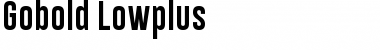Download Gobold Lowplus Regular Font Title Preview
