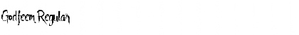 Download Godfeem Regular Font Title Preview