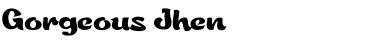 Download Gorgeous Jhen Regular Font Title Preview