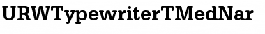 Download URWTypewriterTMedNar Regular Font