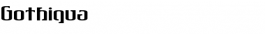 Download Gothiqua Regular Font Title Preview