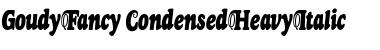 Download Goudy Fancy Condensed Heavy Italic Font Title Preview
