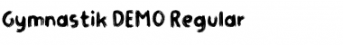 Download Gymnastik DEMO Regular Font Title Preview