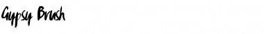 Download Gypsy Brush Regular Font Title Preview