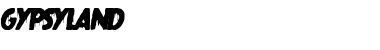 Download gypsyland Regular Font Title Preview