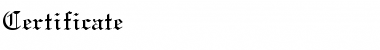 Download Certificate Regular Font Title Preview