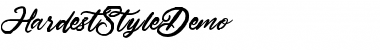 Download Hardest Style Demo Regular Font Title Preview
