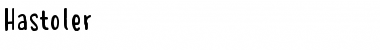 Download Hastoler Regular Font Title Preview