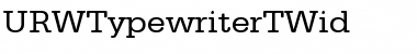 Download URWTypewriterTWid Regular Font