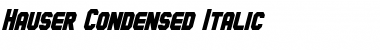 Download Hauser Condensed Italic Font Title Preview