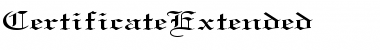 Download CertificateExtended Regular Font Title Preview