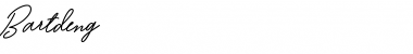 Download Bartdeng Regular Font Title Preview
