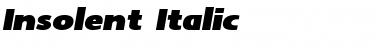 Download Insolent Italic Font Title Preview