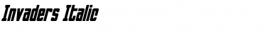 Download Invaders Italic Font Title Preview