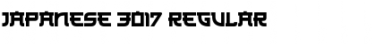 Download Japanese 3017 Regular Font Title Preview