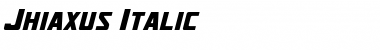 Download Jhiaxus Italic Font Title Preview