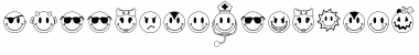 Download JLS Smiles Sampler Regular Font Title Preview