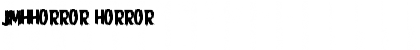 Download JMHHORROR HORROR Font Title Preview