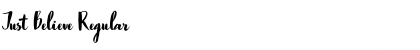 Download Just Believe Regular Font Title Preview