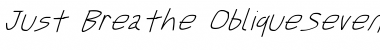 Download Just Breathe Obl7 Font Title Preview