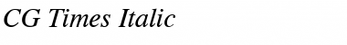 Download CG Times Italic Font