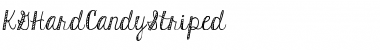 Download KG Hard Candy Striped Regular Font Title Preview