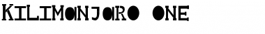 Download Kilimanjaro One Regular Font Title Preview