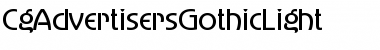 Download CgAdvertisersGothicLight Medium Font Title Preview