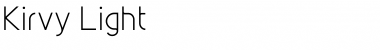 Download Kirvy Light Font Title Preview
