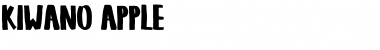 Download KIWANO APPLE Regular Font Title Preview