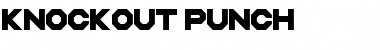 Download Knockout Punch Regular Font Title Preview